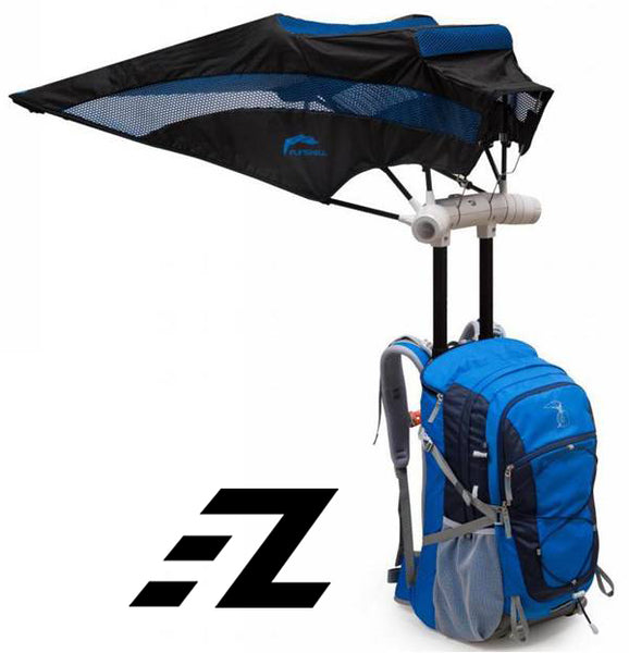 EZ FunShell Backpack Umbrella UV RAIN PROTECTIONS Tourist Series