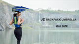 EZ FunShell Backpack Umbrella UV RAIN PROTECTIONS Lightweight Fan Series FS-1410
