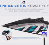 EZ FUNSHELL Backpack Umbrella UV RAIN PROTECTIONS Mini Tourist Series Cooling Fan FS-2430