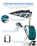 EZ FUNSHELL Backpack Umbrella UV RAIN PROTECTIONS Mini Tourist Series Cooling Fan FS-2430