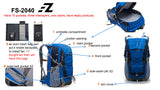 EZ FunShell Backpack Umbrella UV RAIN PROTECTIONS Tourist Series FS-2040