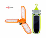 Collapsible Clover Style 18 Led Lights Flashlight Rechargeable Battery Powered by USB Charging and Solar Panel EZ-SB-6039
